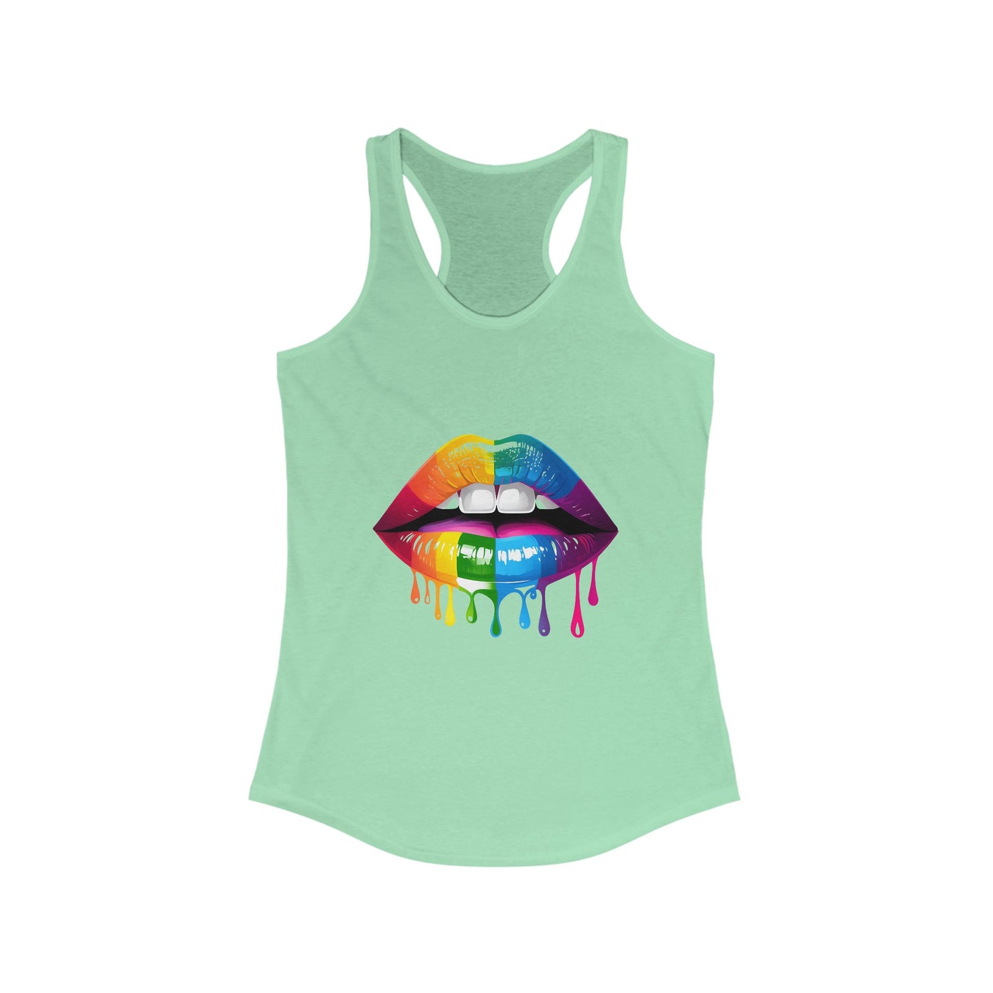 Rainbow Lips Women's Ideal Racerback Tank