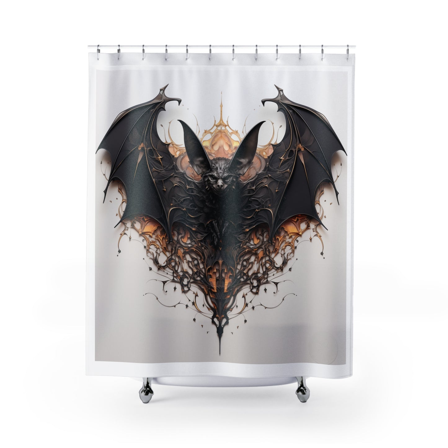 Spooky Bat Shower Curtain