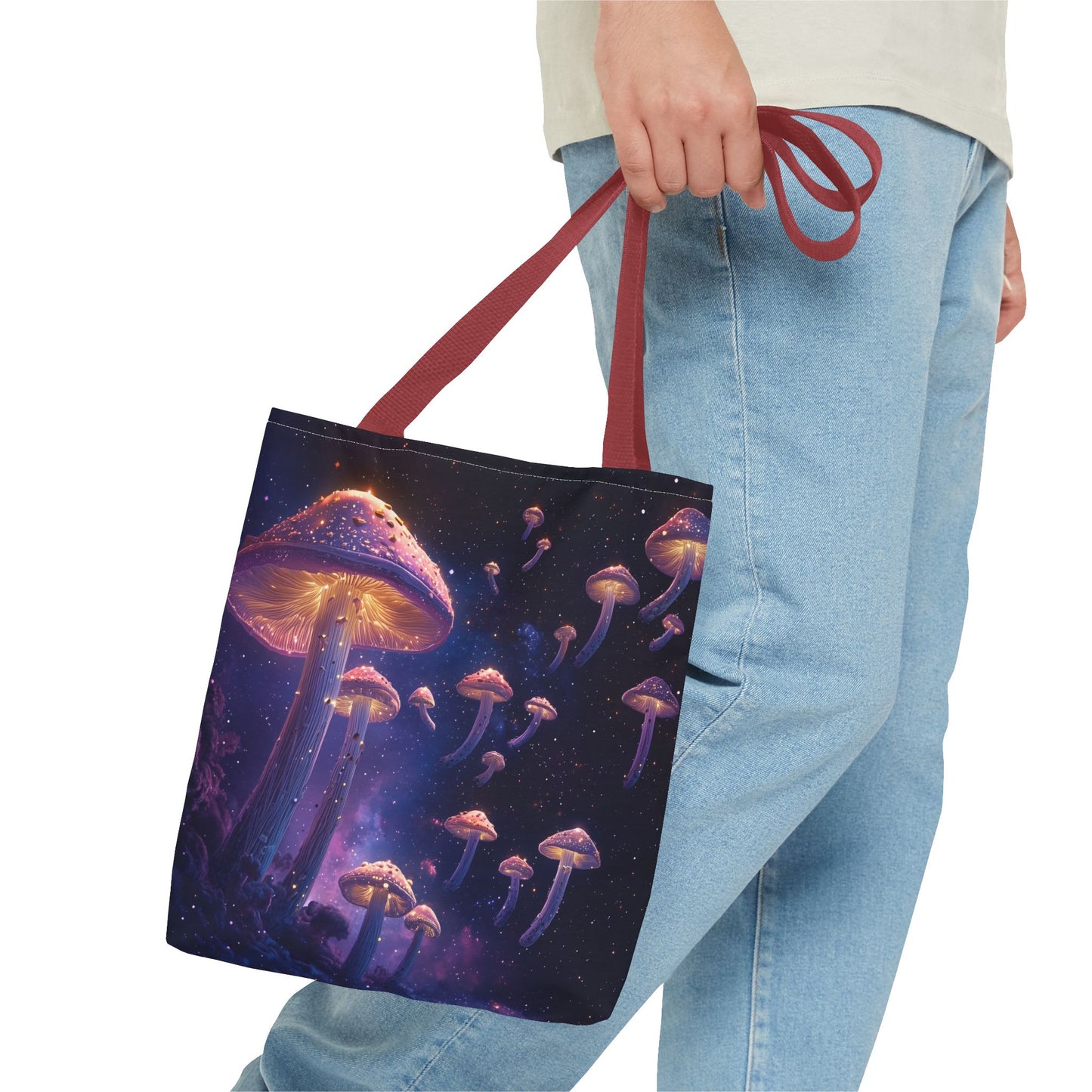 Galaxy Mushrooms Tote Bag