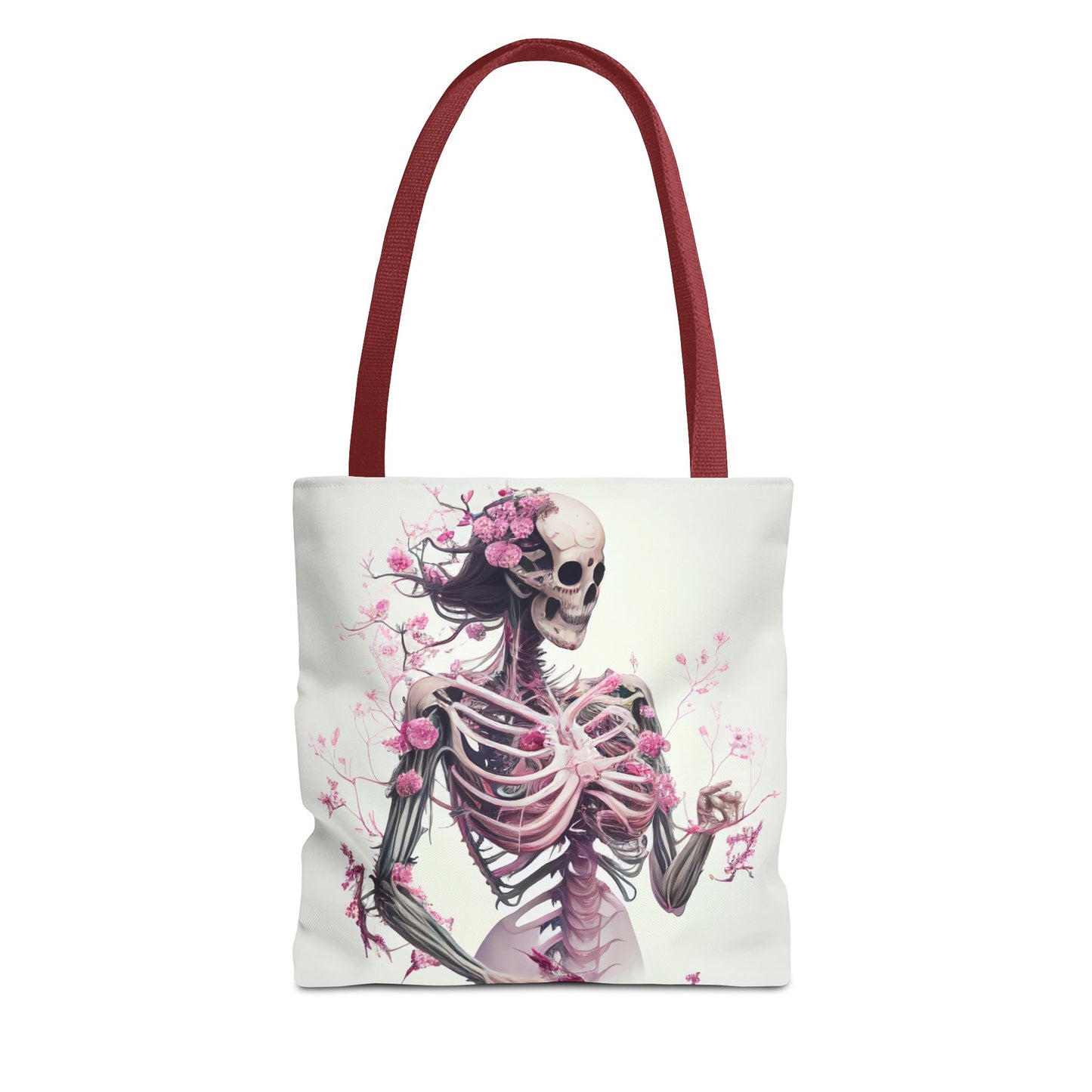 Pink Skeleton Tote Bag