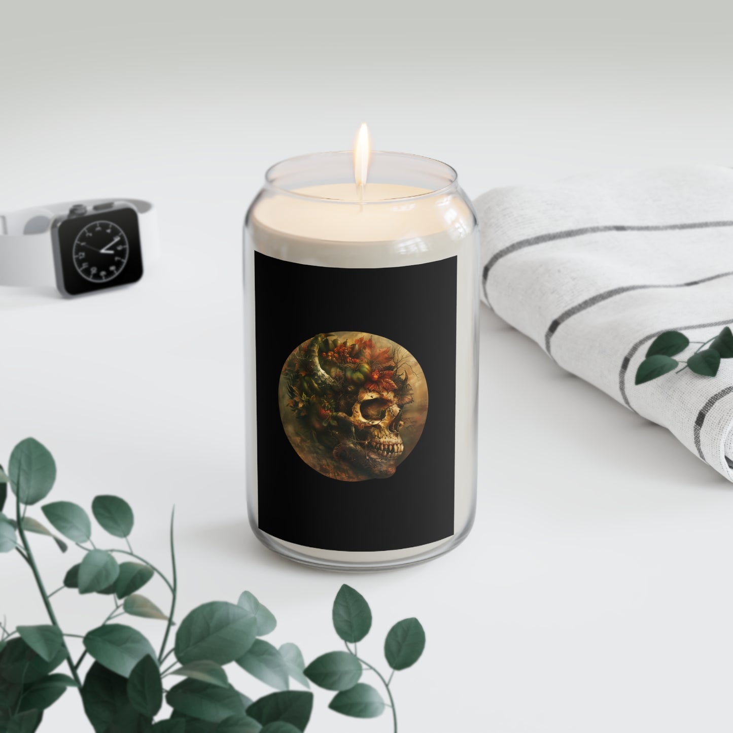 Flower Skull Scented Candle 13.75oz