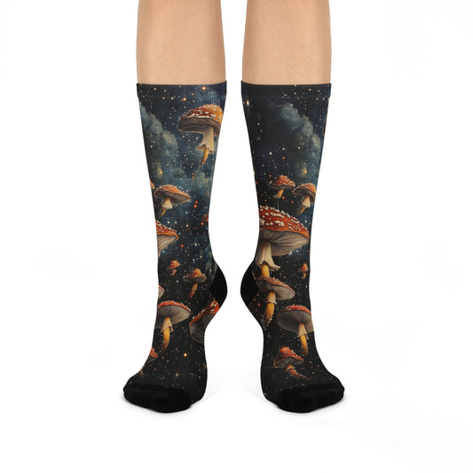 Unisex Galaxy Mushroom Socks