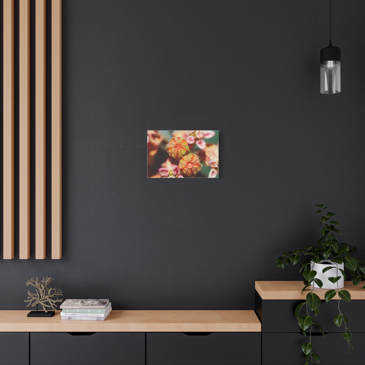 Macro Milkweed Matte Canvas Print