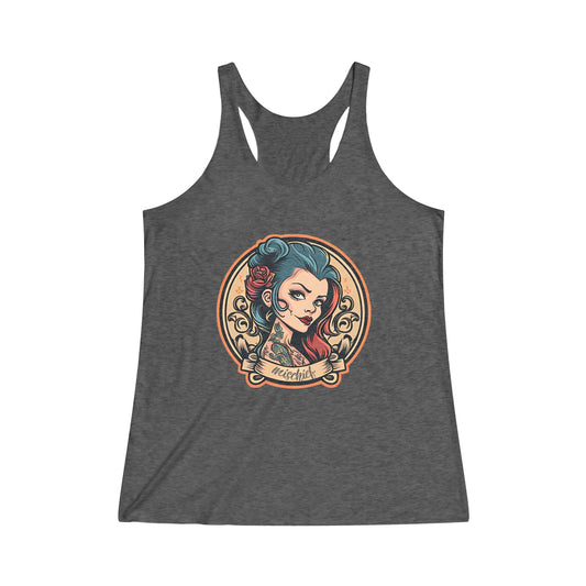 Tattooed Gal Women's Tri-Blend Racerback Tank