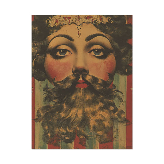 Bearded Lady Wall Art Print