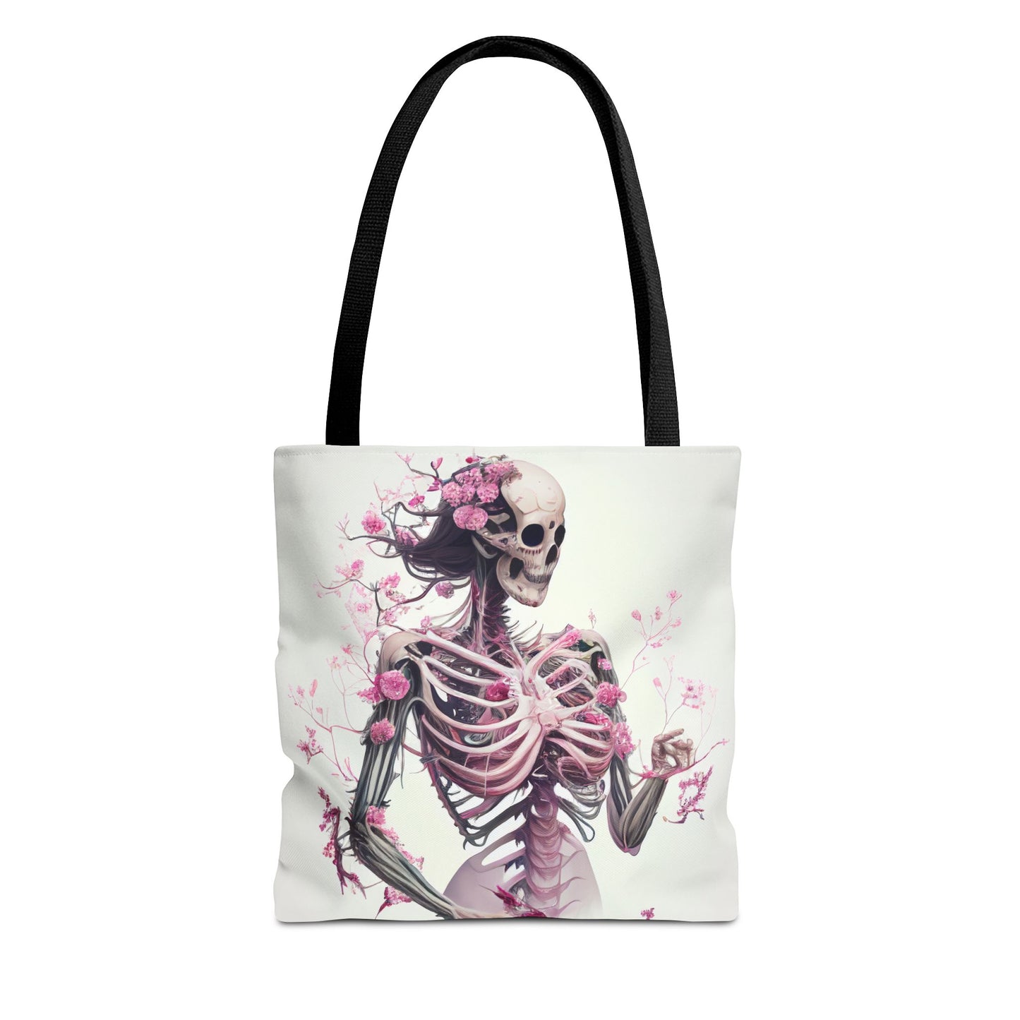 Pink Skeleton Tote Bag