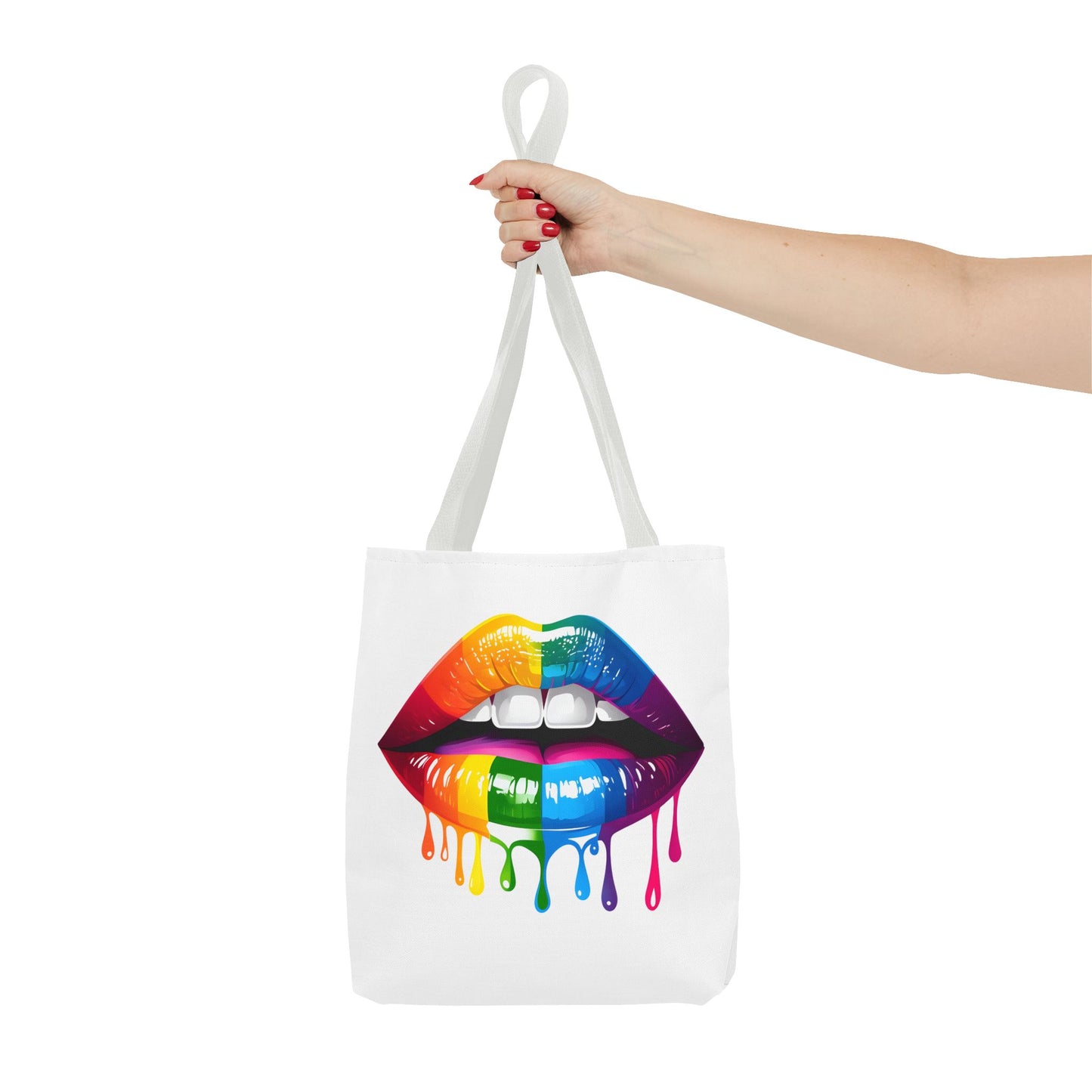 Rainbow Lips Tote Bag