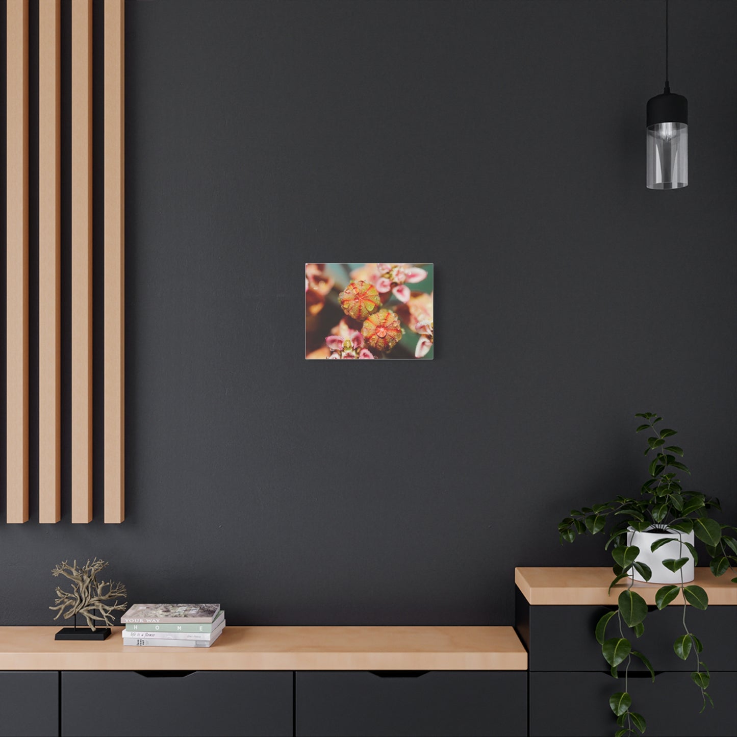 Macro Milkweed Matte Canvas Print