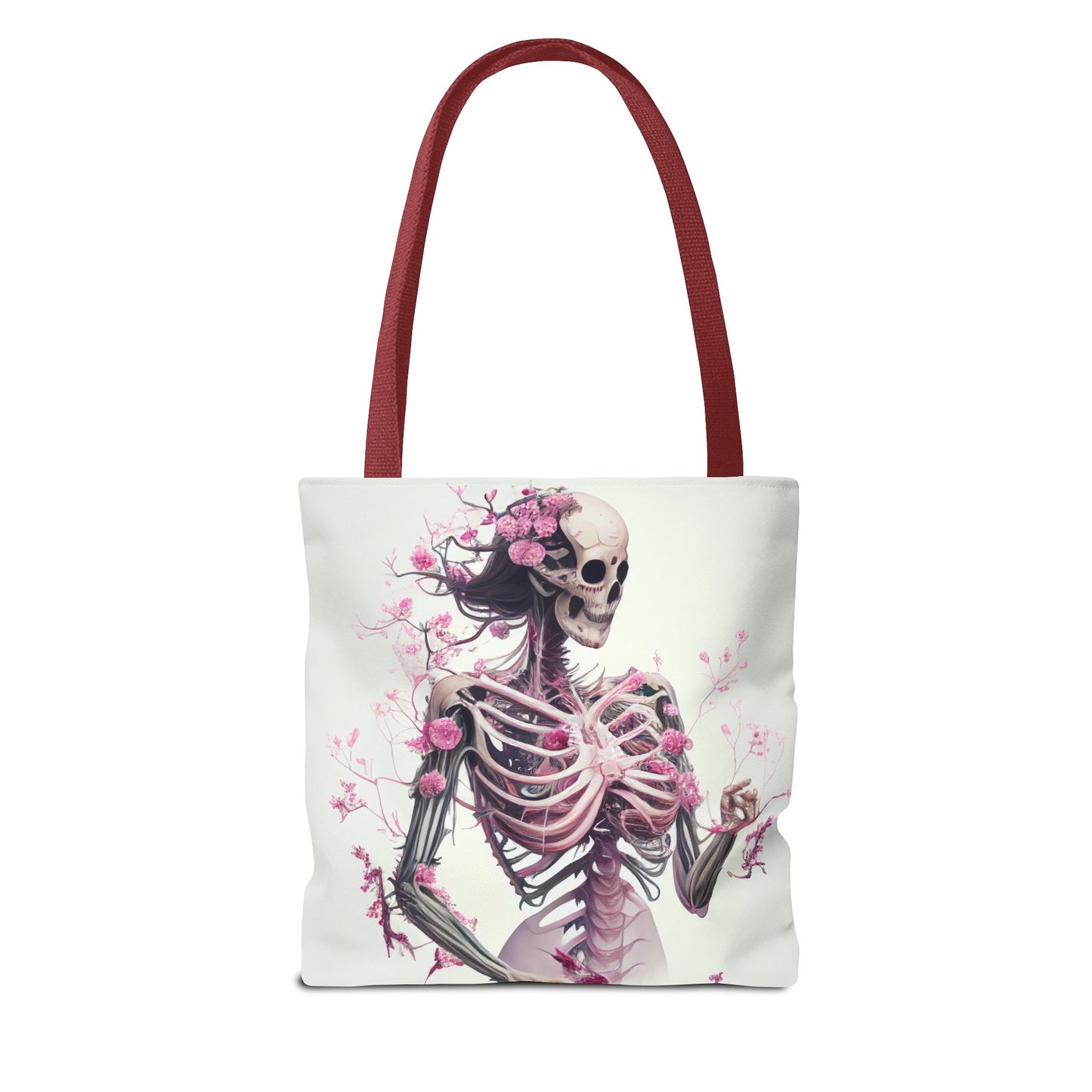 Pink Skeleton Tote Bag