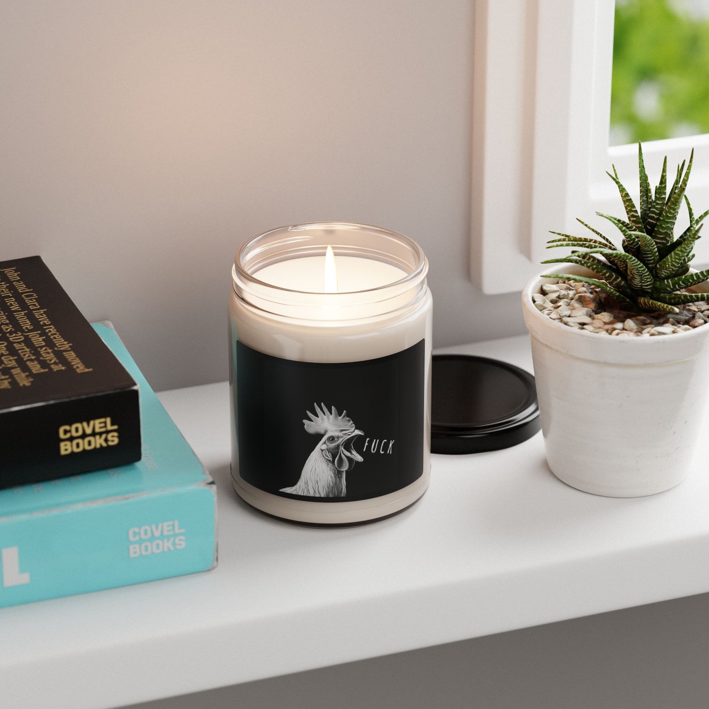 Soy Candle with Mad Rooster