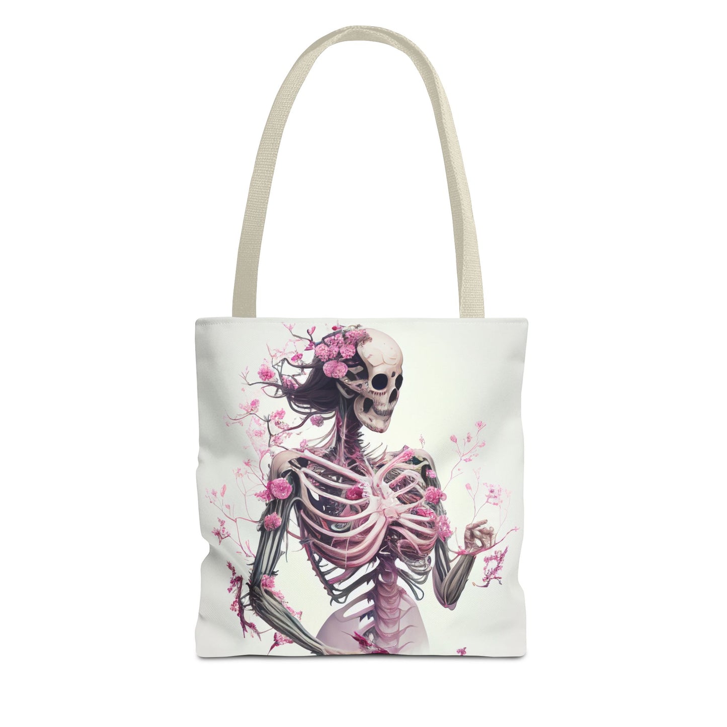 Pink Skeleton Tote Bag