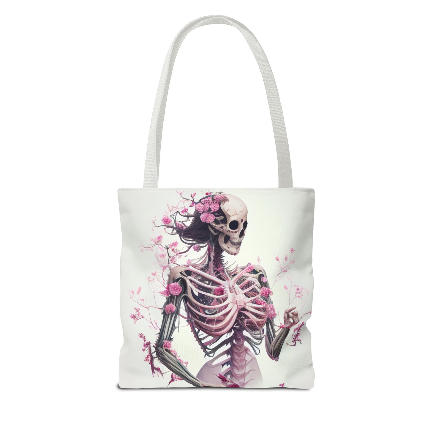 Pink Skeleton Tote Bag