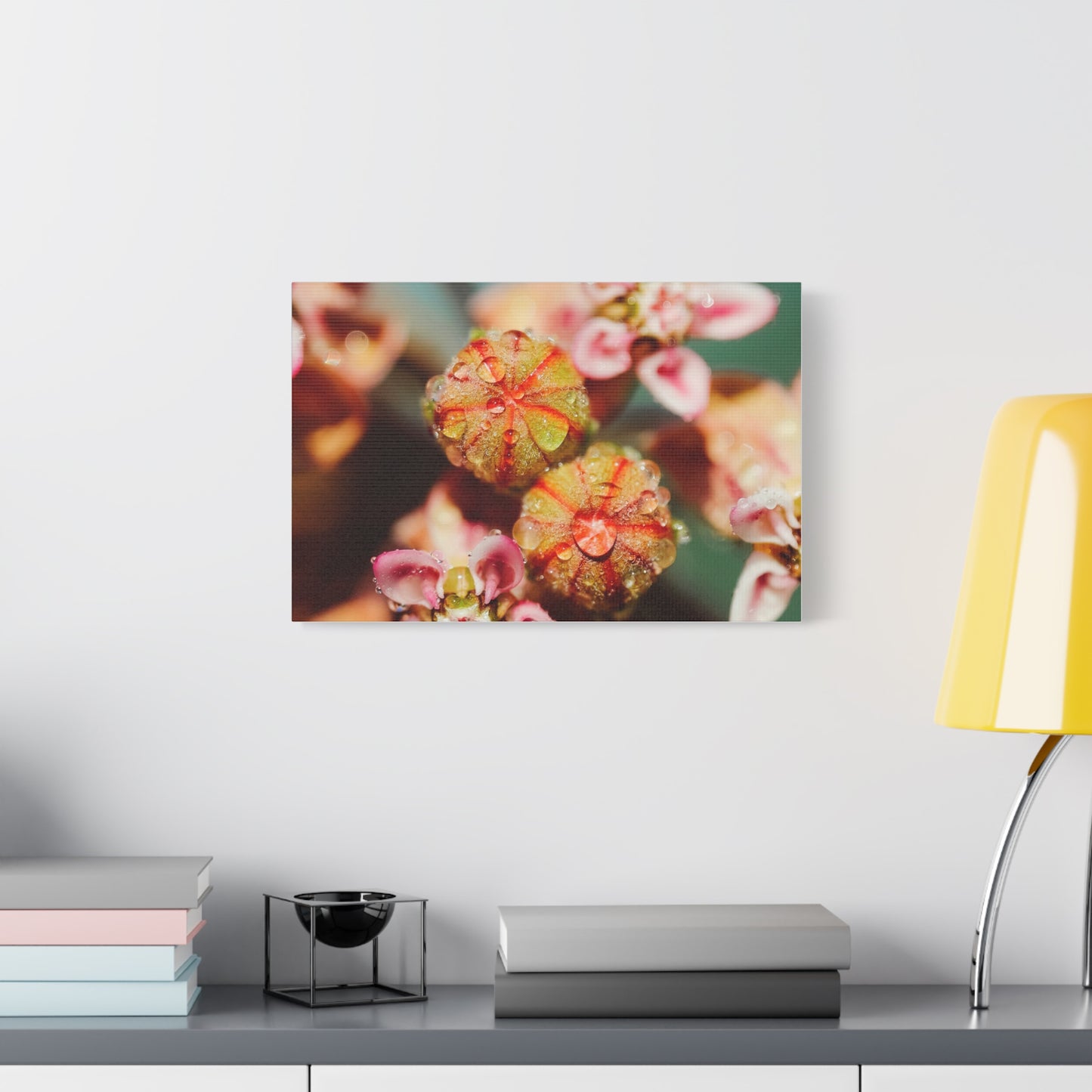 Macro Milkweed Matte Canvas Print