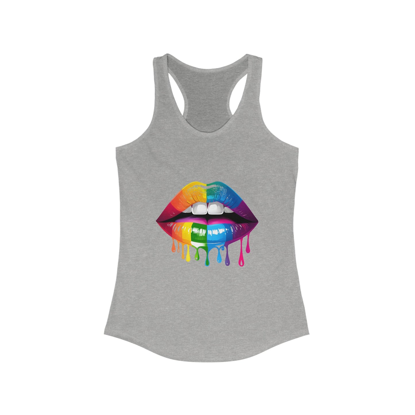 Rainbow Lips Women's Ideal Racerback Tank