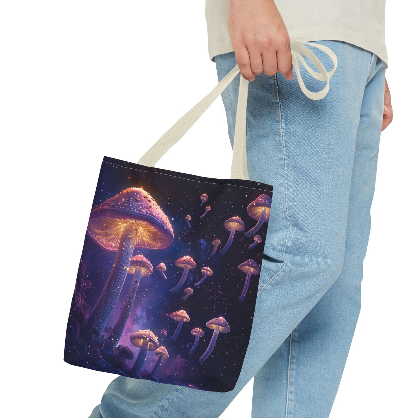 Galaxy Mushrooms Tote Bag