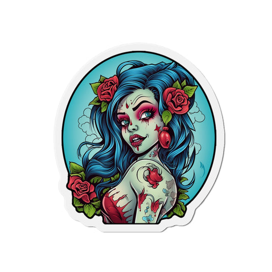 Zombie Tattoo Girl Magnet